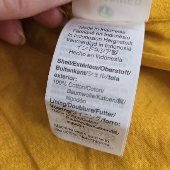 J. Crew Tiered Cotton Voile Dress Floating Sunflowers XS Yellow Cottagecore - Picture 6 of 15